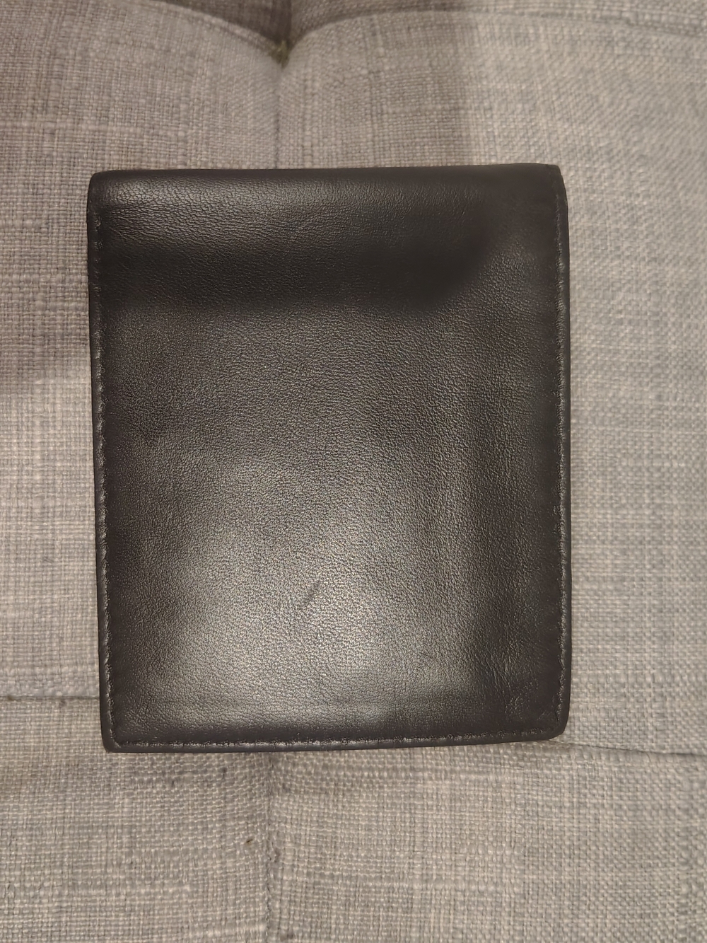 Black Brown 1826 Smooth Black Leather Card & Key Holder